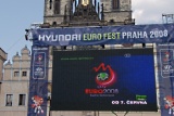 Modulární obrazovka při přímém přenosu Euro 2008